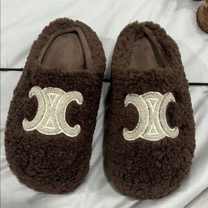 Trendy Boutique Brown Fuzzy Mules